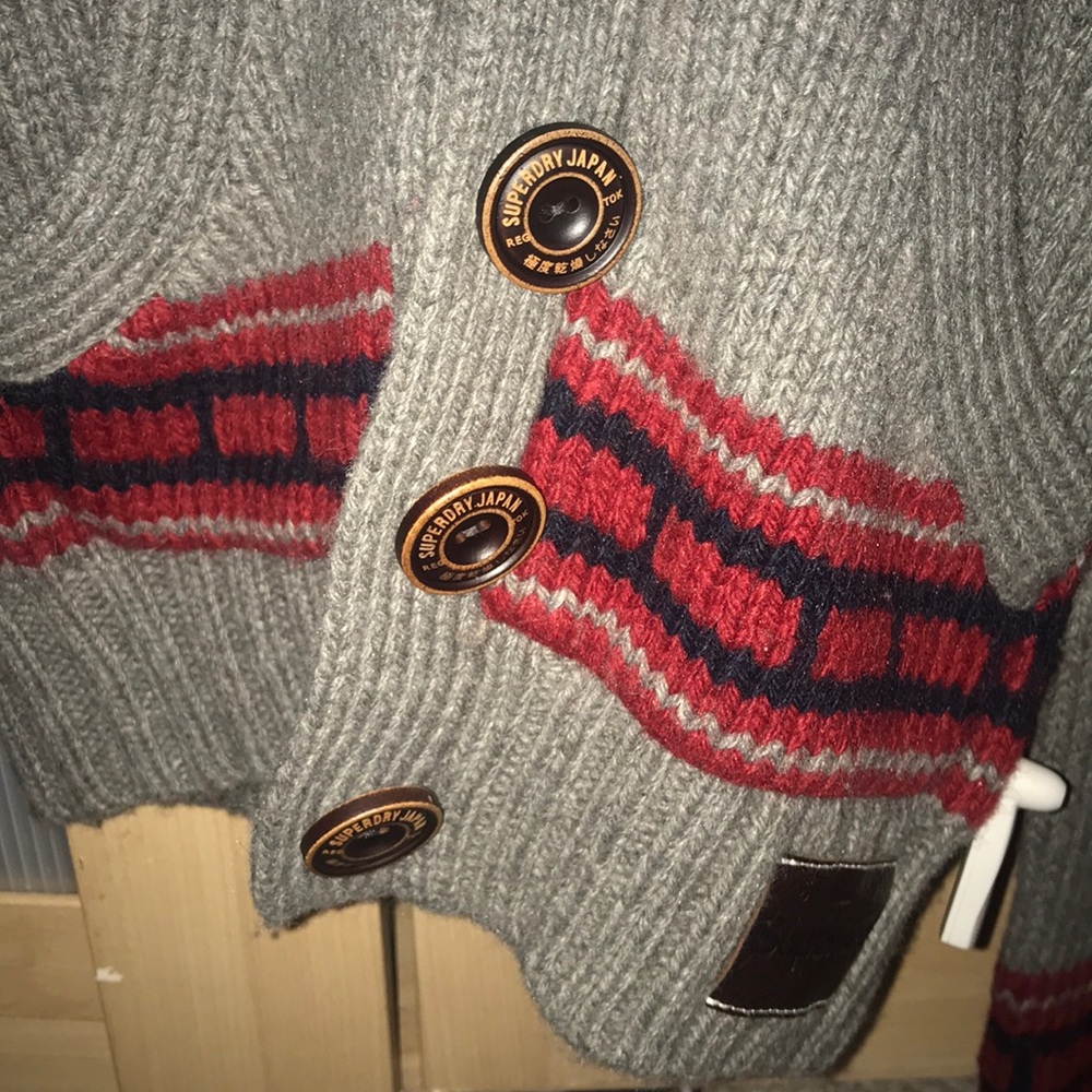 Superdry - Brand New - Knitted Sweater Jacket - Picture 5 of 6
